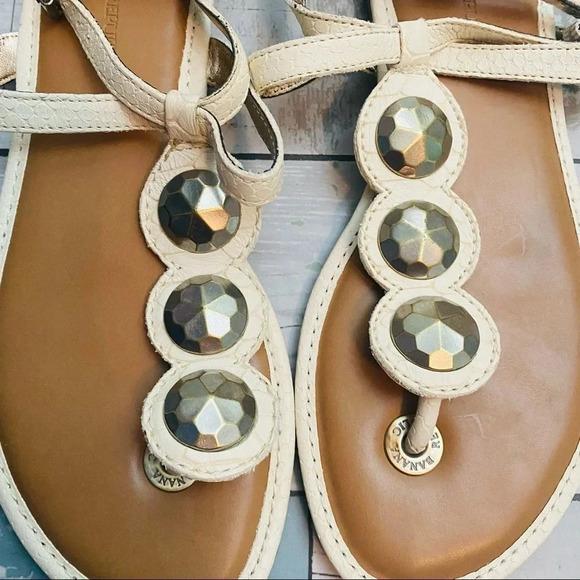 Banana Republic Leather Embellished Gladiator Sandals - Picture 4 of 6